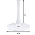 Pied de table Schickeria Blanc - 60 x 60 cm