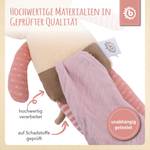 Kuscheltier mit Schmusetuch Maus Beige - Textil - 12 x 8 x 33 cm