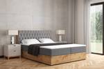 Boxspringbett LOLLY4 Grau - Breite: 209 cm - H4