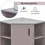 Lavabo Prométhée Ⅱ Mauve - Céramique - Bois manufacturé - Métal - 50 x 61 x 50 cm