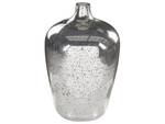 Blumenvase KACHORI Schwarz - Silber - Glas - 25 x 40 x 25 cm