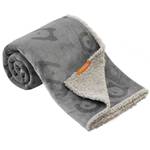 Tierdecke Bacon Grau - Textil - 204 x 2 x 153 cm