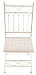 Chaises de jardin Asina Lot de 2 Blanc crème