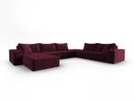 modulares U-Formsofa MIKE 8 Sitzplätze Rubinrot