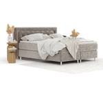 Boxspringbett Lavello Taupe - Breite: 140 cm