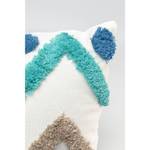 Coussin chevrons Bleu - Textile - 45 x 45 x 12 cm