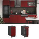 Meuble cuisine R-Line 39712 Anthracite - Rouge