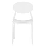 Chaise de jardin lot de 4 2452 Blanc