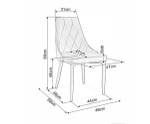 Esszimmerstuhl TRIX (4er-Set) Grau