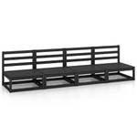 Gartensofa (4-teilig) 3009883-1 Schwarz