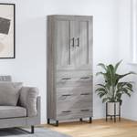 Highboard DE1119 Grau - Holzwerkstoff - 34 x 180 x 70 cm