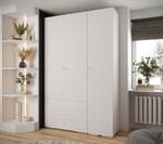 Garderobe Inova 2 Z17 Gold - Weiß