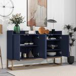 Sideboard M1686 Blau - Holzwerkstoff - 80 x 30 x 120 cm