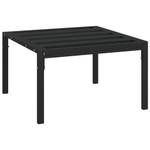 Garten Couchtisch 362726 Schwarz - Metall - 60 x 35 x 60 cm