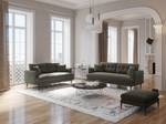 Sofa GANESH Grau - Textil - 92 x 83 x 200 cm