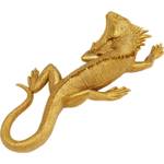 Wandobjekt Lizard Gold - Kunststoff - Stein - 17 x 40 x 9 cm