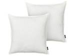 Coussin décoratif SENECIA Blanc crème - Blanc