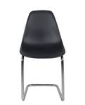 Lot de 2 chaises visiteur MEO Noir - Matière plastique - 52 x 86 x 57 cm