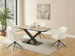 Table extensible MALATA Noir - Verre - 90 x 76 x 260 cm