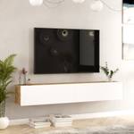 Meuble TV Lapinlahti Blanc - Largeur : 180 cm