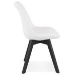 Chaise LINETTE Blanc - Bois massif - 48 x 82 x 56 cm