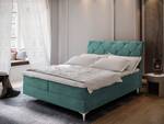 Boxspringbett MACON Blau - Breite: 160 cm