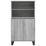 Highboard DE3649 Eiche Grau Dekor