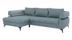 Ecksofa Paris Blau - Ecke davorstehend links