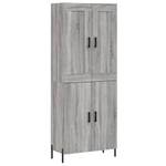 Highboard DE2924 Grau - Holzwerkstoff - 34 x 180 x 70 cm