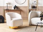 Fauteuil LAVIK Crème - Doré - Blanc