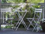 Bistro Set FIORI 3-tlg Weiß