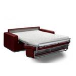 Canapé convertible ALLURE matelas Bordeaux - 195 x 100 cm - Rouge