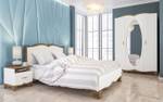 Schlafzimmer-Set TIFFANY 5-teilig Weiß - Holzwerkstoff - 173 x 220 x 207 cm