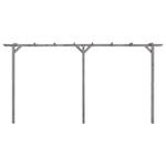 Garten-Pergola M627343 Grau - Holzwerkstoff - 400 x 205 x 40 cm