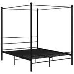 Cadre de lit 3009313 Noir - Largeur : 166 cm