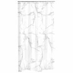 Rideau de douche MARBRE, 180 x 200 cm Blanc - Textile - 1 x 200 x 180 cm