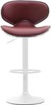 Tabouret de bar Las Vegas v2 Lot de 2 Bordeaux - Blanc