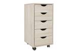 Rollcontainer BETIM Standcontainer Braun - Holzwerkstoff - 38 x 64 x 33 cm