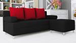 Schlafsofa Dover mit Polsterhocker Rot