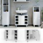 Meuble sous vasque simple Fynn 30178 Blanc brillant - Blanc