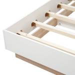 Lit flottant M070 Blanc - Bois manufacturé - 164 x 91 x 205 cm