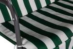 3-Sitzer Gartenschaukel mit Baldachin Grün - Metall - 180 x 165 x 110 cm