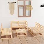 Garten-Lounge-Set (7-teilig) 3009898-1 Braun - Holz