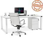 Bureau XLINE 100 x 74 x 200 cm - Blanc