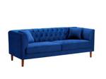 Sofa ARSENE Blau - Textil - 80 x 73 x 208 cm