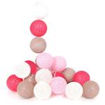 Guirlande lumineuse boules 10 LEDs 175 c Rose foncé - Matière plastique - 175 x 6 x 6 cm