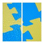 36 x Puzzlematte Sterne blau-gelb Blau - Gelb