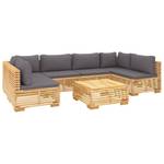 Garten-Lounge-Set 3028565-23 (7-teilig) Grau - Massivholz - Holzart/Dekor - 69 x 60 x 69 cm