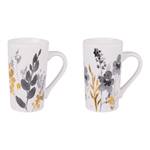 Coffret de 2 mugs XXL Flora Blanc - Porcelaine