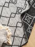Teppich aus recyceltem Material Rio Beige - Schwarz - Naturfaser - 120 x 1 x 180 cm